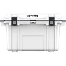 Heavy-duty 70 quart Pelican Elite cooler with extreme ice retention for harsh environments.