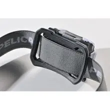 Detail of the comfortable cloth strap on the Pelican 2750 headlamp