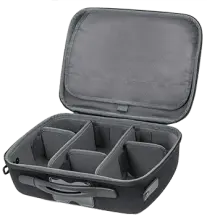 Shell brand lightweight and portable Audio-Video case.