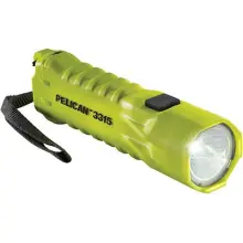 Pelican 3315 LED flashlight with high visibility yellow housing.