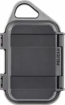 a black pelican go case, closed