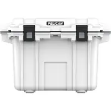Pelican ProGear Elite 50 quart cooler with extreme ice retention and freezer-grade seal.