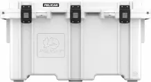 Durable and rugged Pelican ProGear Elite cooler  in white.